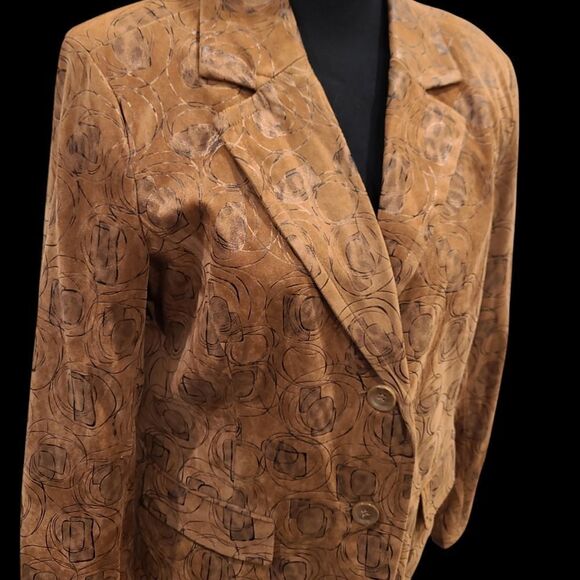 erin london sz M faux suade jacket - Picture 2 of 11